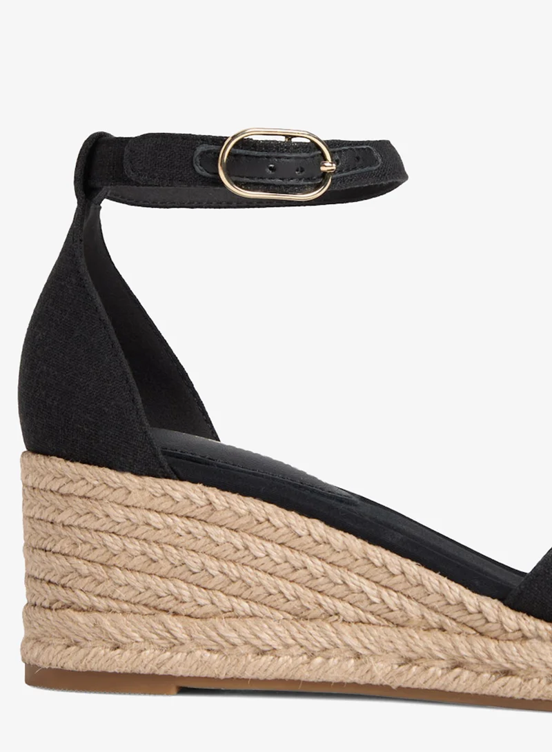 TOMMY HILFIGER  Hemp Crossover Strap Wedge Espadrilles for Women | Best Price UAE